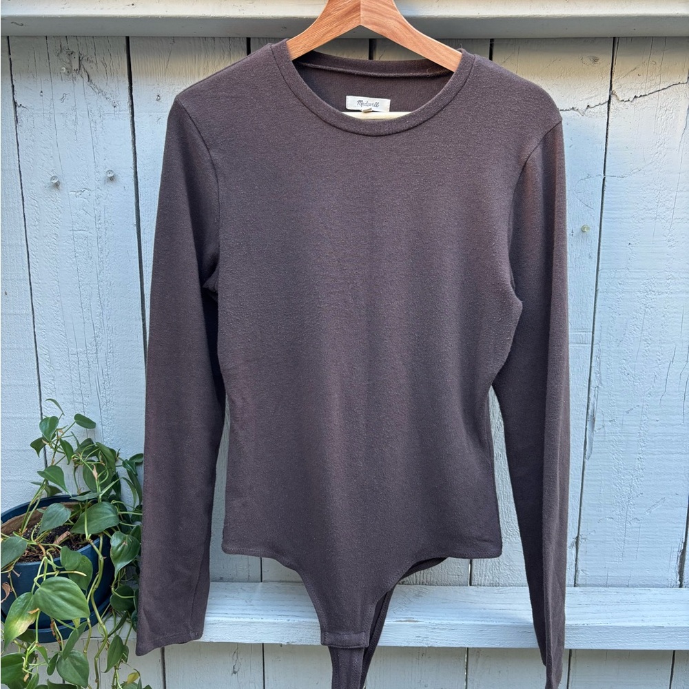 Madewell Chocolate Brown Knit Body Suit